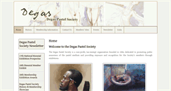 Desktop Screenshot of degaspastelsociety.org
